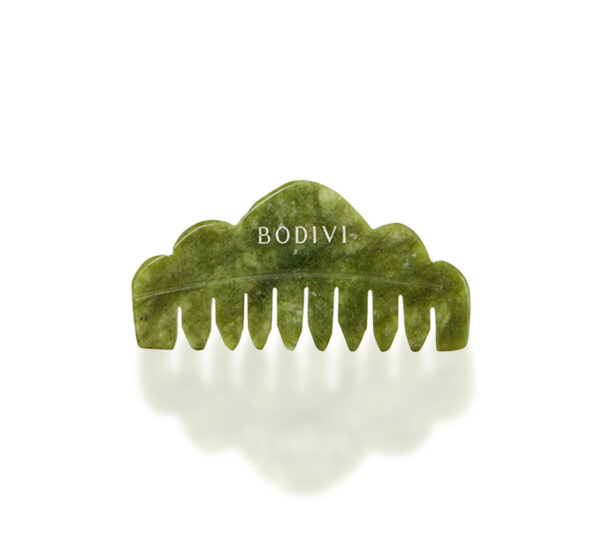 Bodivi Yeşim Taşı Doğal Masaj Tarağı Green Jade Massage Comb