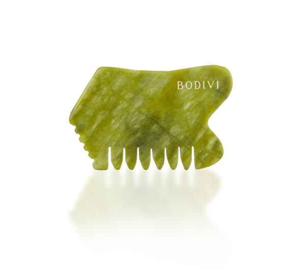 Bodivi Yeşim Taşı Doğal Masaj Tarağı Green Jade Massage Comb